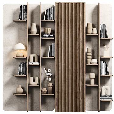 Versatile Modular Shelf Unit 3D model image 1 