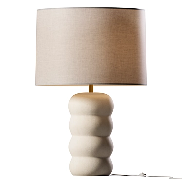 Minimalist Modern Glass Table Lamp 3D model image 1 