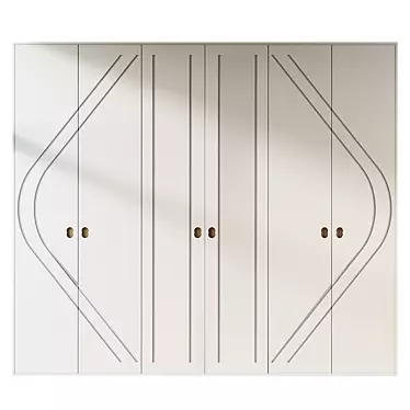 Modern Model Wardrobe 175 Dimensional 3D model image 1 