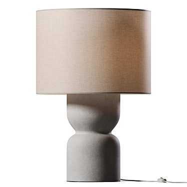 Modern Cement Table Lamp 3D model image 1 