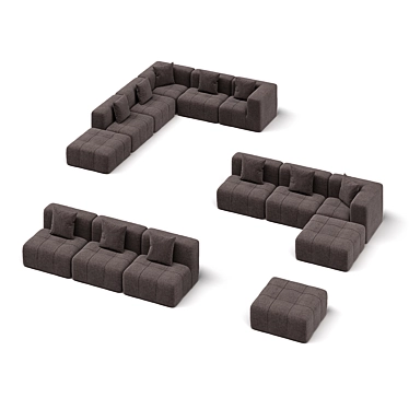 Bergen Modular Sofa Set 3D model image 1 