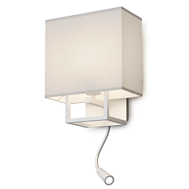 Modern Dual-Light Wall Lamp 3D model image 1 