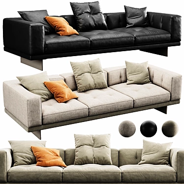 Contemporary Minotti Dylan Sofa Set 3D model image 1 