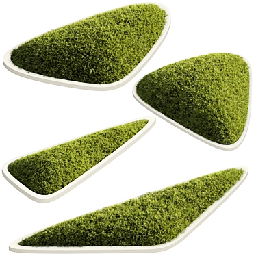 Lush Outdoor Grass Mat 3D model image 1 