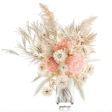 Luxury Dried Flower Bouquet 3D model image 1 