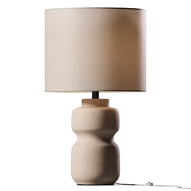 Elegant Curve Angle Table Lamp 3D model image 1 