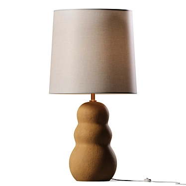 Madsen Terracotta Table Lamp - Rustic Elegance 3D model image 1 