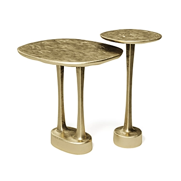 Metal Mushroom Henge Table Stand 3D model image 1 