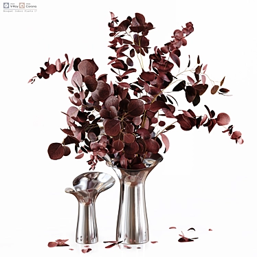 Bouquet Indoor Plants with Detail 3D model image 1 