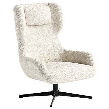 Zalina Swivel Armchair: Modern Elegance 3D model image 1 