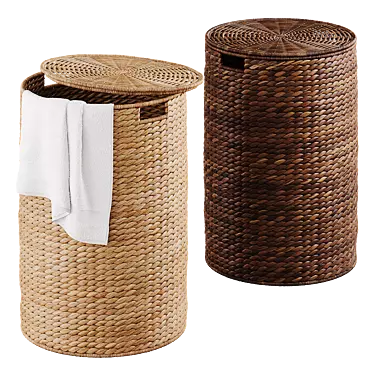 Seagrass Laundry Baskets Set 3D model image 1 