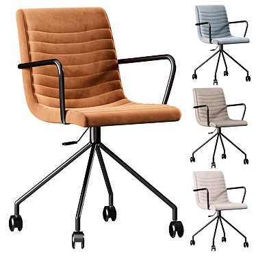 Modern Eco Grey Office Chair 3D model image 1 