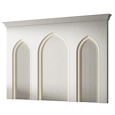 Arabic Wall Decor 3D Model 3D model image 1 