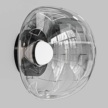 OM Sconce Crystal Lux BOSQUE AP1 BLACK/TRANSPARENT