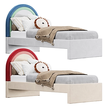 Runda Bed with Pillow Set 3D model image 1 