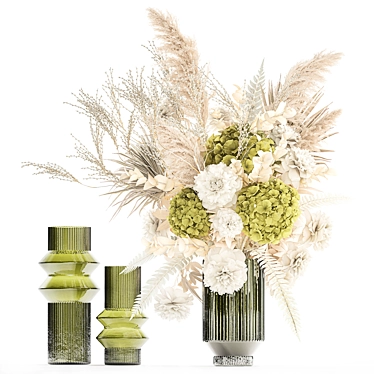 Luxury Dried Flower Arrangement 3D model image 1 