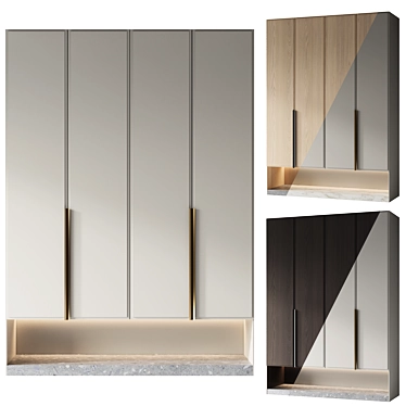 Entryway Furniture Composition with 17 Fillings 3D model image 1 