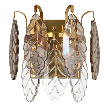 TREVI Brass Chrome Wall Sconce 3D model image 1 