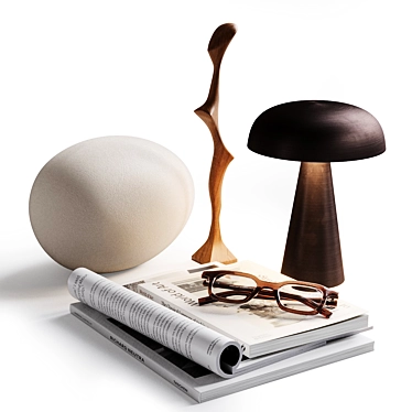Modern Decor Set: Como Lamp & Magnuson Glasses 3D model image 1 