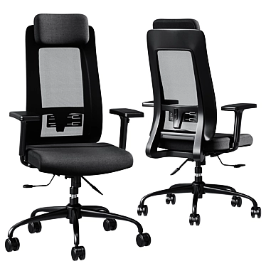 Modern Corona Office Chair, 3D 3D model image 1 