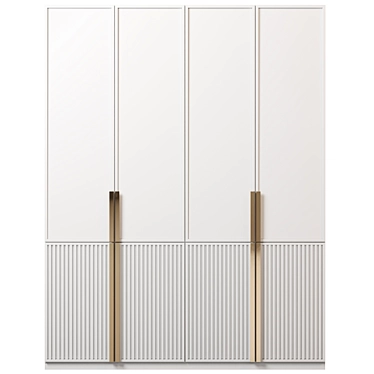 Versatile Modular Wardrobe 3D model image 1 