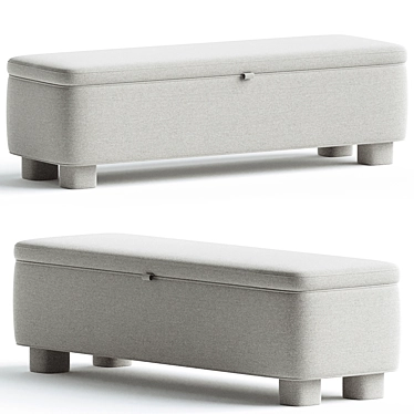 Modern Storage Bench by Ichigo 3D model image 1 