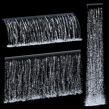 Cascading Water Feature 037 3D model image 1 