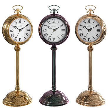 Modern Table Clock Model Unwrapped 3D model image 1 