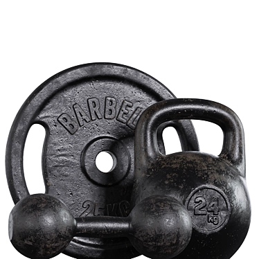 Fitness Training Kettlebell 3D model image 1 