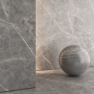 Luxury Marble 3D Tile Model 3D model image 1 