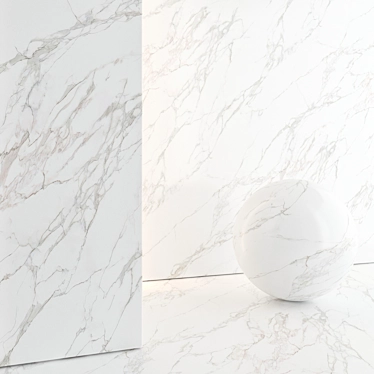 Premium Marble 3D Tile Model 3D model image 1 