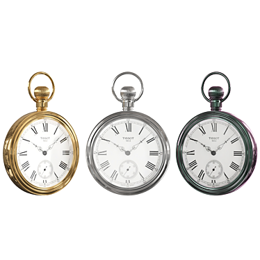 Vintage Pocket Watch Design Model 3D model image 1 