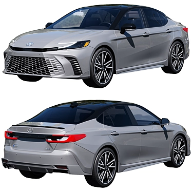 Toyota Camry Hybrid 2025: Versatile Elegance 3D model image 1 