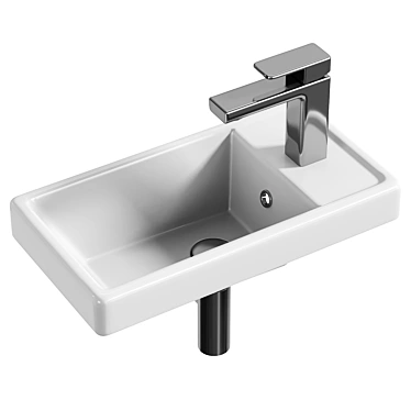 DIWO Enisey 40 Washbasin 3D model image 1 