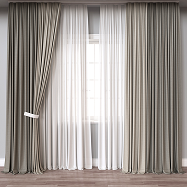 Versatile 3D Curtain Model, Vray/Corona 3D model image 1 