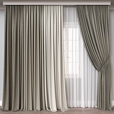 Deco Curtain 3D Models fornray 3D model image 1 