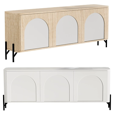 Mezahome Kotlas Dresser - Two Finishes 3D model image 1 