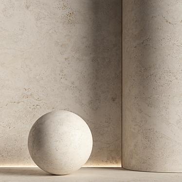 Stone material, travertine. 34, pbr, seamless