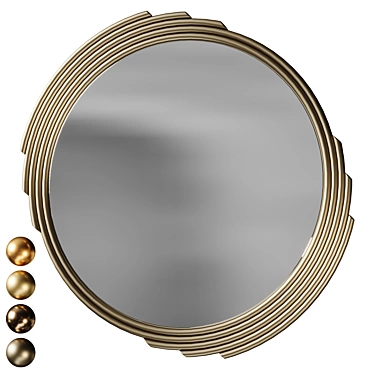 Elegant Wall Mirror for Stylish Decor 3D model image 1 