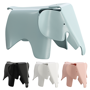 Modern Eames Elephant Chair Replica 3D model image 1 