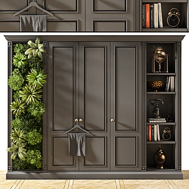 Modern Composite Wardrobe Furniture 3D model image 1 