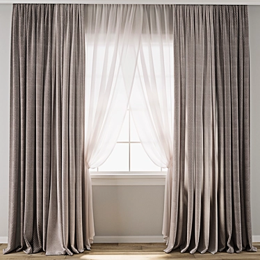 Max 3D Curtain Model Texture 3D model image 1 