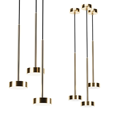 Modern LED Pendant Lighting Fixture 3D model image 1 