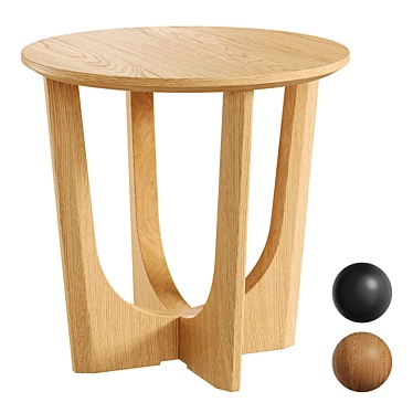 Modern Tovi Side Table 3D model image 1 