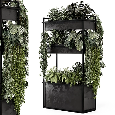Metal Stand Indoor Hanging Plants 3D model image 1 