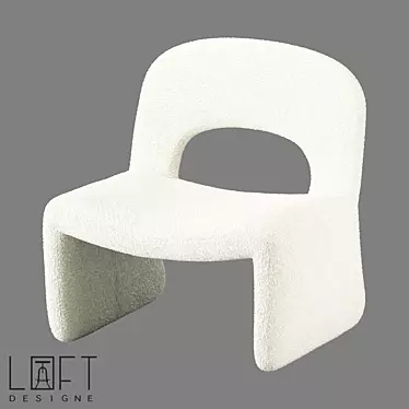 Modern Fabric Armchair 39305 Model 3D model image 1 