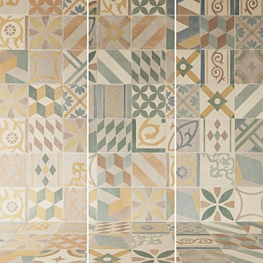 Retro Porcelain Deco Tiles set1