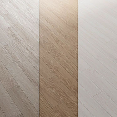 Contemporary Oak Flooring 01 3D model image 1 