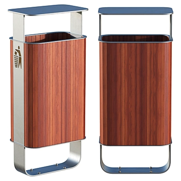 Corona Render Model Trash Can 3D model image 1 