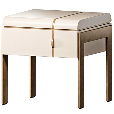 Carpanese Home Althea Nightstand: Elegant Bedside Storage 3D model image 1 